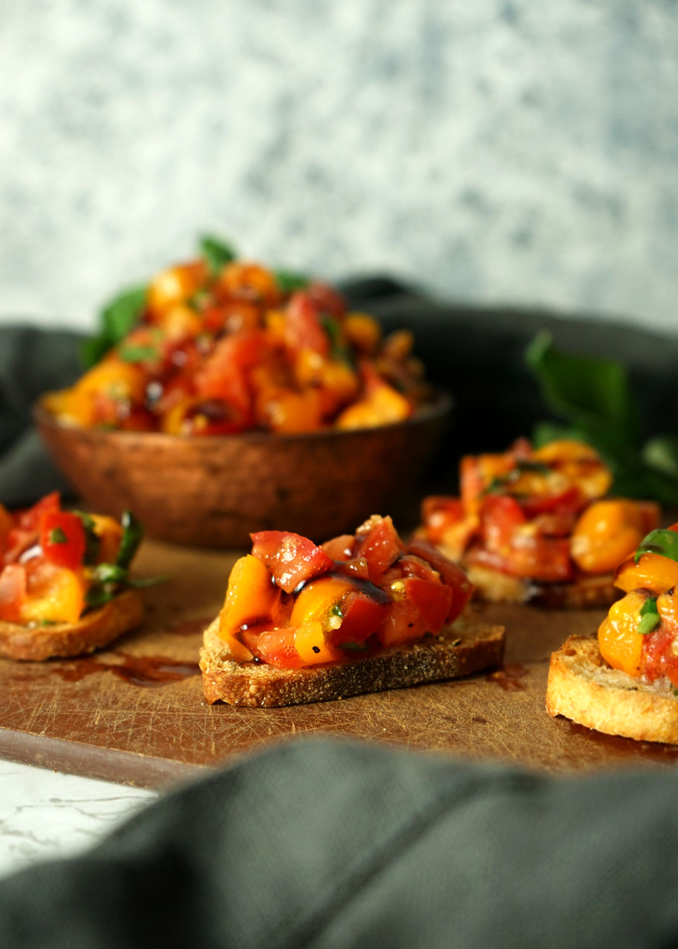 Heirloom Tomato Bruschetta