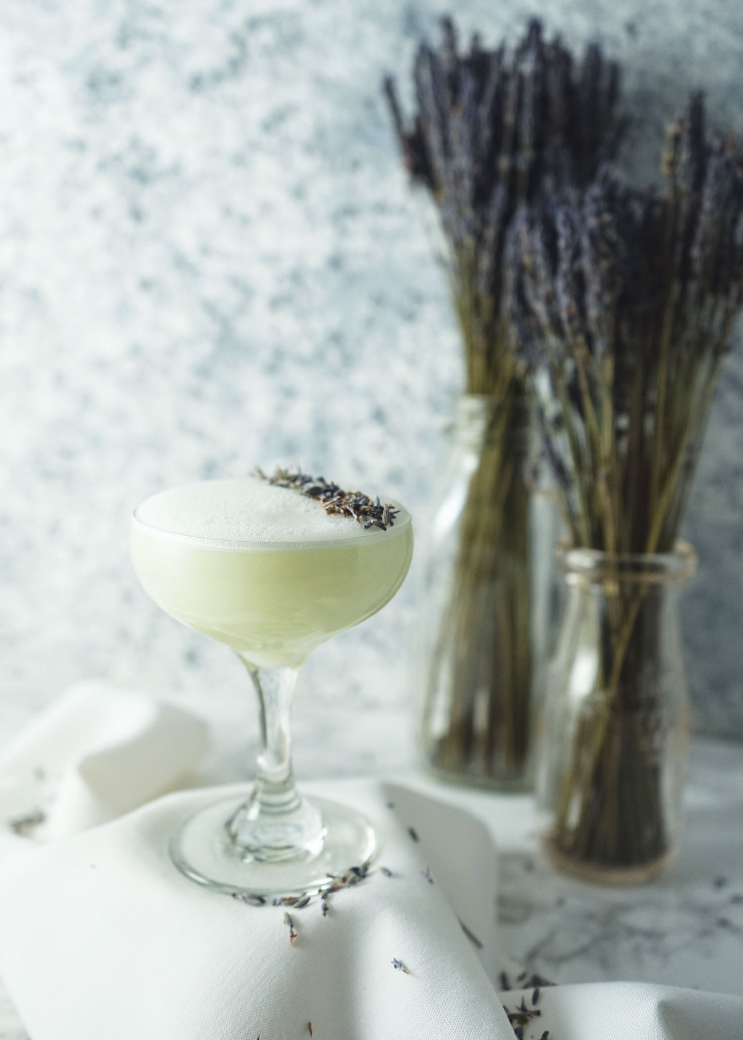 Lavender Fizz Martini