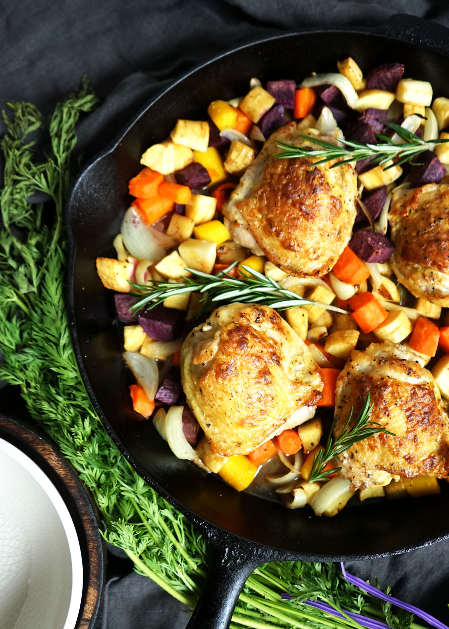 One Pan Rosemary Dijon Chicken