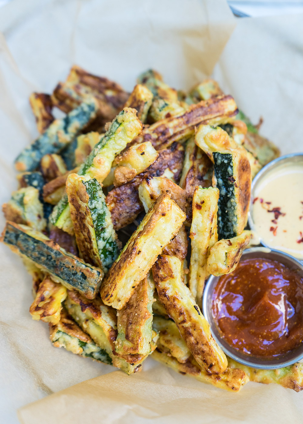 GF Parmesan Crusted Zucchini Fries