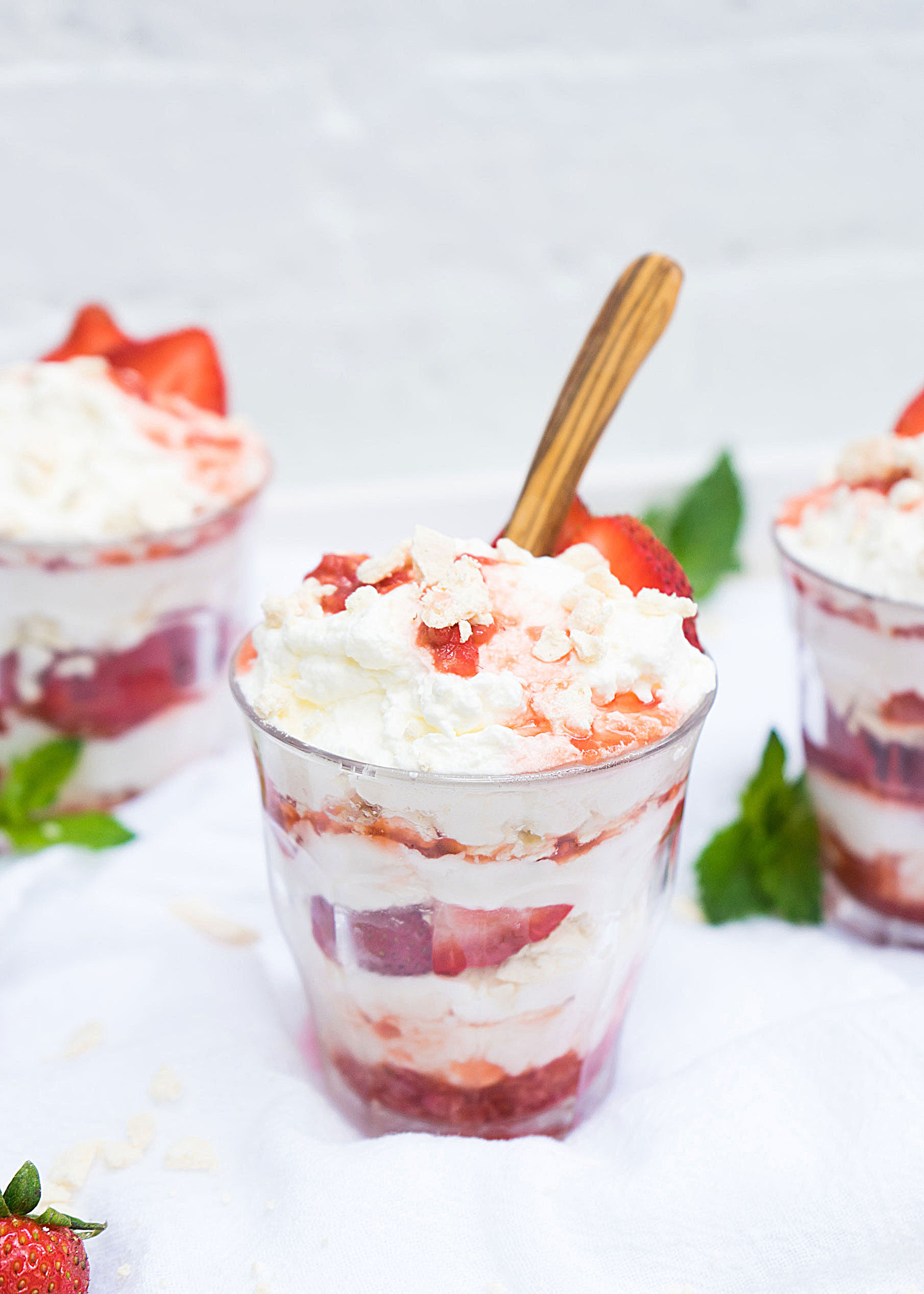 Eton Mess with Pimms Syrup