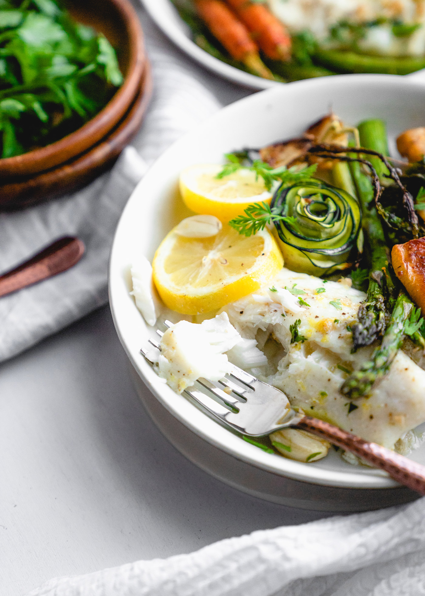 Lemony Baked Cod